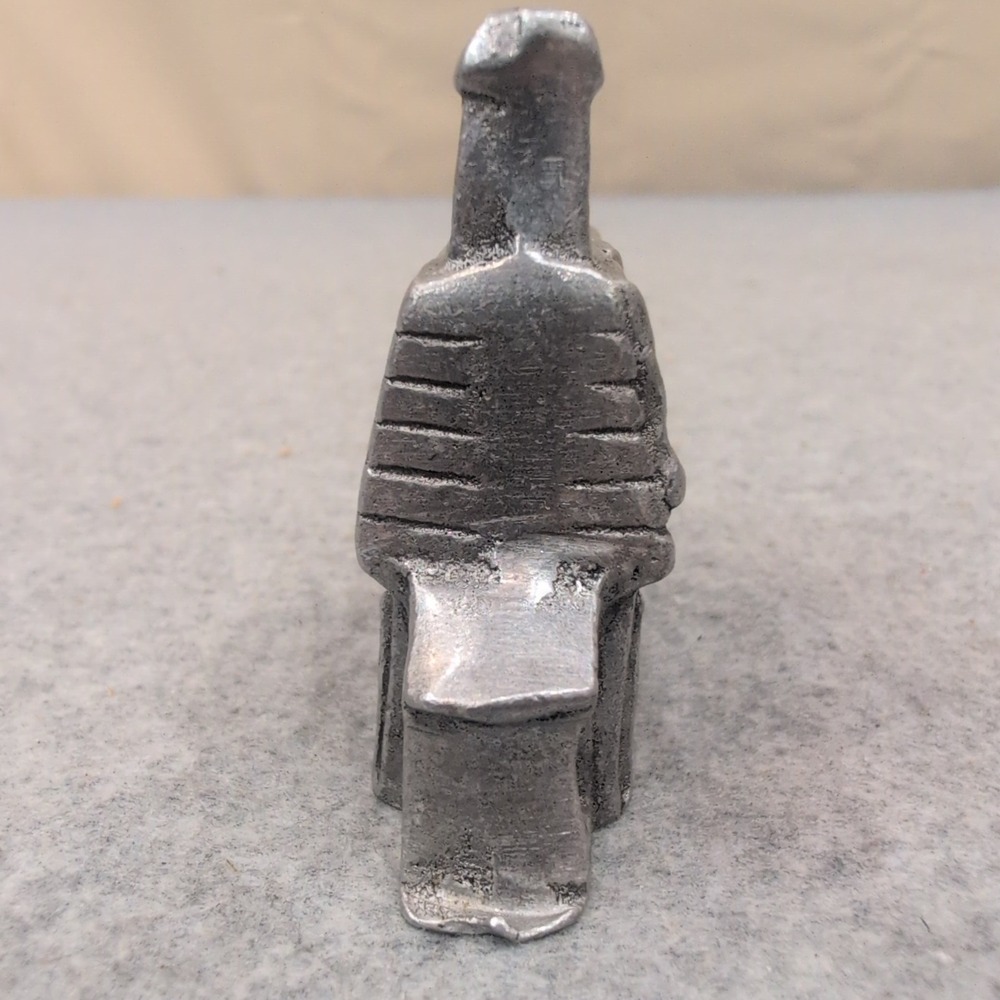 Vintage Cast Metal Christmas Schoolhouse Miniature Merry Xmas Village Decor - Picture 3 of 4